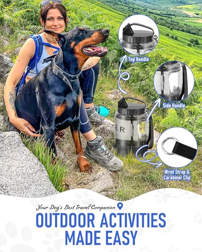 Dog Water Bottle Travel Bowl