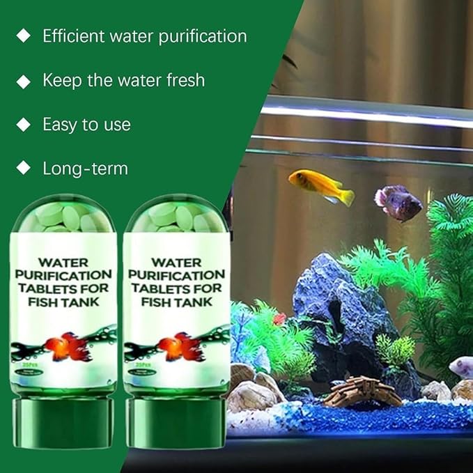 Water Purification Tablets for Fish Tank 2PCS