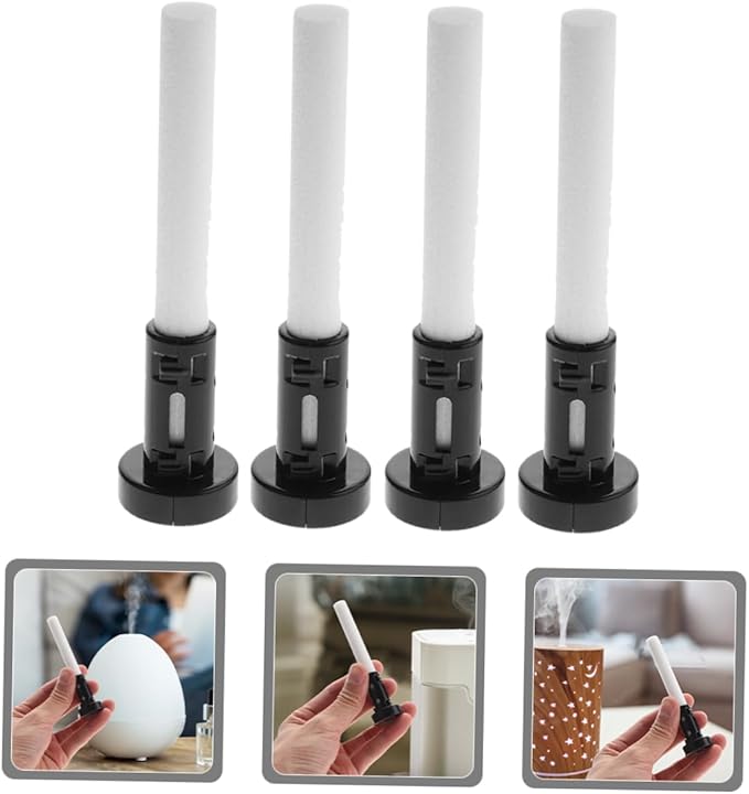 Homoyoyo 4sets Humidifier Cotton Stick Rack Plastic Base for Home Humidifier Replacement Cotton Holder Stand - AquaVibe