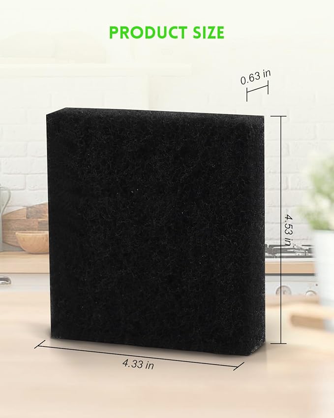 4PCS Trash Compactor Charcoal Air Filter Fit for Whirlpool/KitchenAid/Maytag/Jenn-Air/Amana/Inglis/Magic Chef Trash Compactor, Replaces 4151750 554358 WP4151750 AP6009134 PS11742279