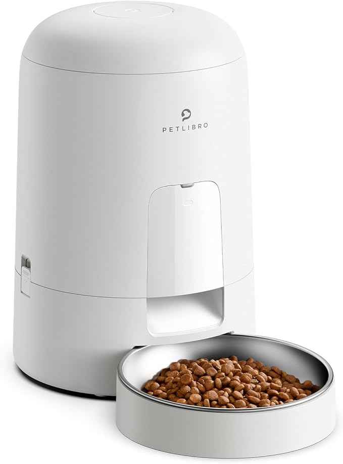 PETLIBRO Automatic Cat Feeder, Battery-Operated Automatic Cat Food Dispenser with 180-Day Life, AIR Cordless Timed Pet Feeder for Cat & Dog, 2L Auto Cat Feeder