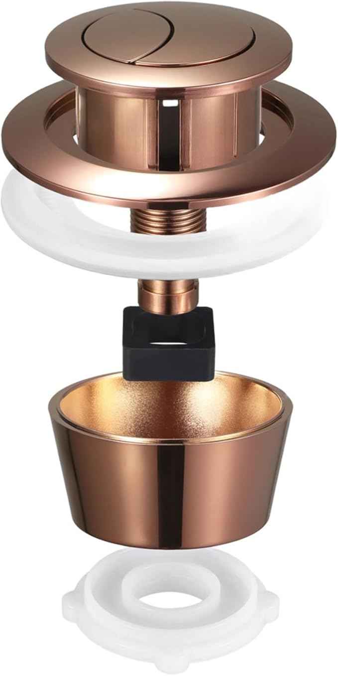 Toilet Push Button Replacement 2Pcs Dual Flush Push Button Toilet Cistern Replacement 20mm 40mm 50mm 60mm Aperture Push Button Toilet Flush Button Toilet Acc(Color08)