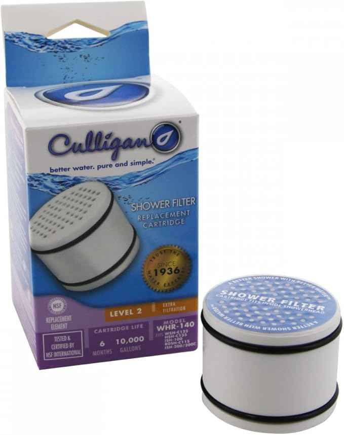 Culligan® Official Shower Filter Replacement WHR-140 Cartridge for Culligan Water Shower Filter Systems WHR-140, WSH-C125, ISH-100, HSH-C135