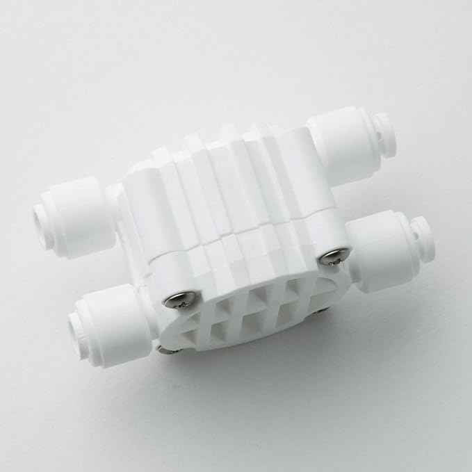 iSpring AAS2 Reverse Osmosis Water Filter Automatic Shut Off Valve Quick Connect, Whilte
