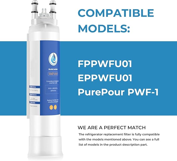 FPPWFU01 Water Replacement, Compatible with EPPWFU01, PureAdvantage PurePour PWF-1, FPPWFU01 (Pack of 1)