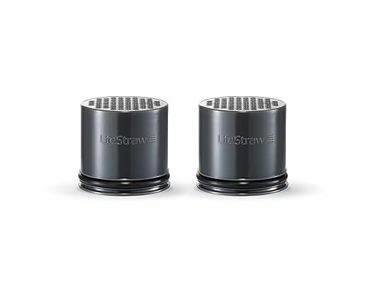 LifeStraw Carbon Capsule Replacement Filter for Go Bottle 2-Stage & Steel (2-Pack)
