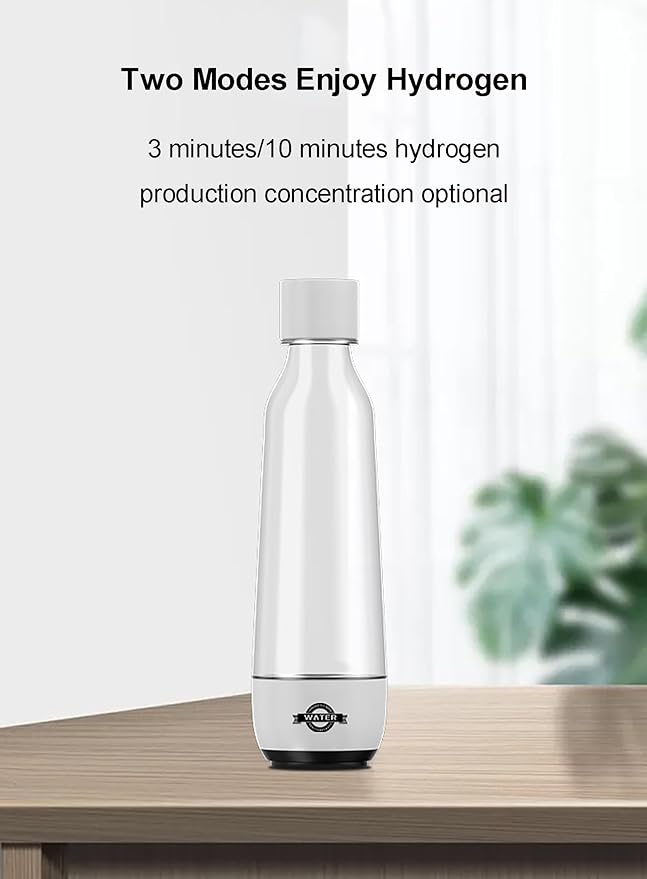 Hydrogen Water Bottle Generator, Hydrogen Water Ionizer Machine Rechargeable, with Pem SPE Technology, for Home, Office, Travel, Daily Drinking
