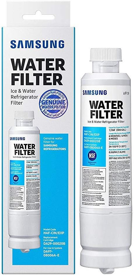 Samsung DA29-00020B, DA29-00020A, HAF-CIN EXP Premium Genuine Refrigerator Water Filter (1 Pack)