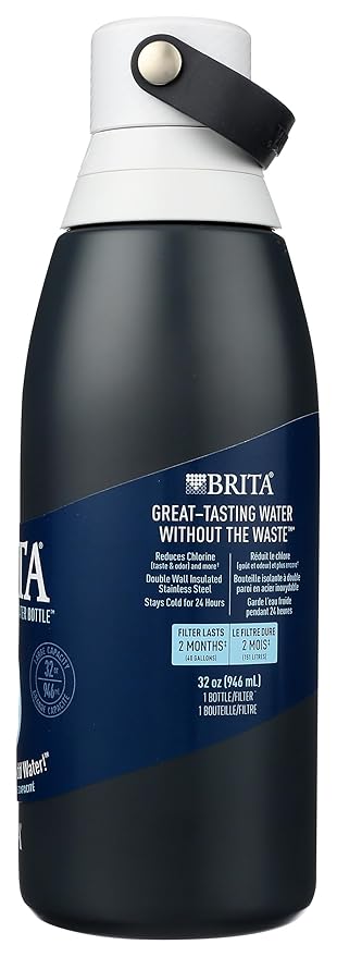 BRITA Brita Stainless Steel Water Bottle with Filter Carbon 32oz, 1 EA