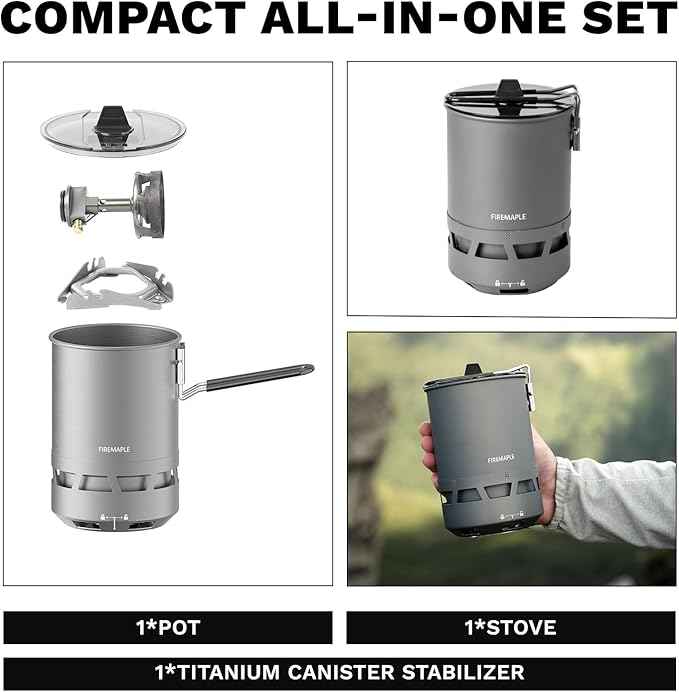 Fire-Maple Petrel Quickboil Pro Ultralight Cooking System – Compact & Fast-Boiling Backpacking Stove Pot Set, Ideal for Hiking, Solo Camping, Travelling, Hunting Trips | Petrel Quickboil Pro System