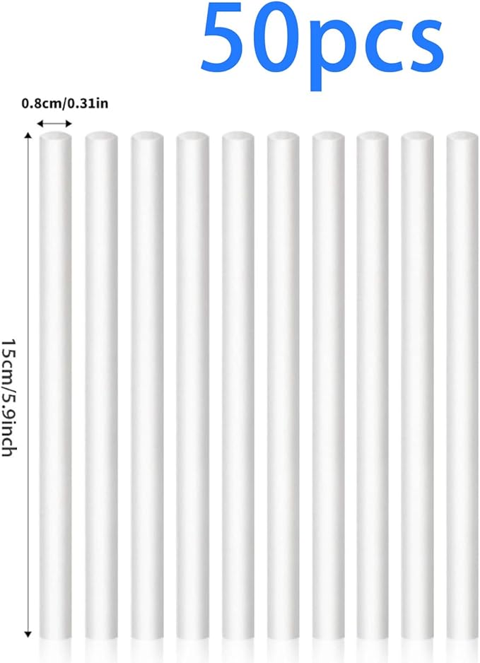 Hygroscopic Fiber Filter Sticks Humidifier Replacement Wicks for USB Powered Diffusers Cool Mists Humidification Parts Portable Humidifier Cotton Filter Sticks - AquaVibe