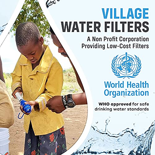 VF100 Portable Water Filtration System. Personal Emergency Gravity Water Filter for Camping
