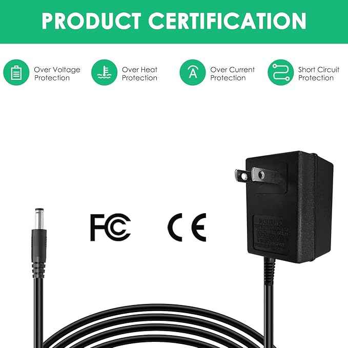 Mrgru 12V Replacement Charger for Pump Compatible with PetSafe Drinkwell 360 Pet Water Fountain Power Supply Adapter(PAC00-13206)