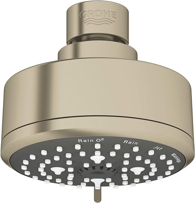 GROHE Tempesta Cosmopolitan 100 Shower Head, Brushed Nickel