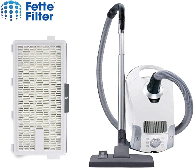 Fette Filter - HEPA Filters Compatible with Miele AirClean SF-HA 50 Filter for Model # S4, S5, S6, S8, S8000, S8999, S6000, S6999, S5000, S5999, S4000, S4999, Complete C2 & C3 (Pack of 4) - AquaVibe