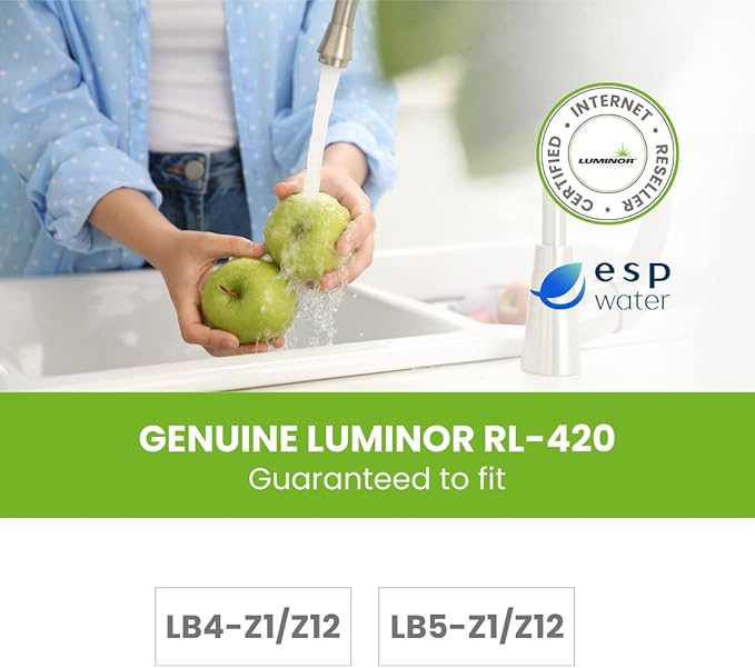 Luminor RL-420 UV Replacement Lamp for Rack Mounted LB4-Z1, LB4-Z12, LB5-Z1, and LB5-Z12 Model UV Water Filter Systems, Genuine OEM Replacement Bulb