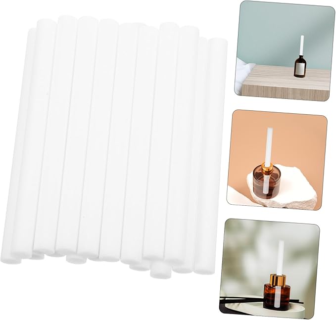 50pcs Cotton Diffuser Sticks for Humidifiers Absorbent Replacement Wicks for Aromatherapy and Fragrance for Home Bathroom and Office - AquaVibe