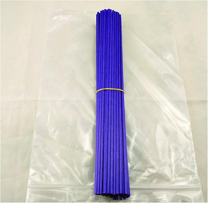 100 Pieces Fiber Reed Diffuser Replacement Refill Sticks (8" x 3mm, Purple) - AquaVibe