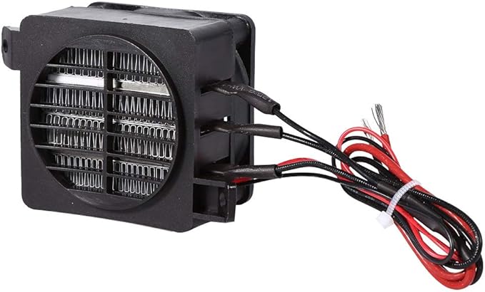 PTC Car Fan Air Heater, Energy Saving Air Heater Constant Temperature PTC Electric Fan Heater Heating Heaters for Car Small Space Heating Incubator(12V 150W)