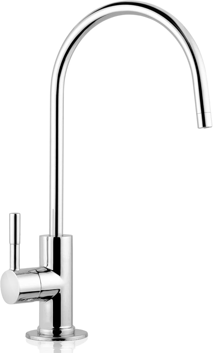 iSpring RCC1UP-AK 100GPD Under Sink 7-Stage Reverse Osmosis RO Drinking Filtration System & GA1-B Reverse Osmosis, Kitchen Bar Sink Lead-Free Drinking Water Faucet