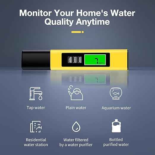 2025 All-New 4 in 1 Tds Meter Digital Water Tester - Accurate and Reliable TDS EC & Temp(°C,°F) Meter - 0-9999ppm - Professional Testing for Drinking Water, RO/DI System, Aquariums etc