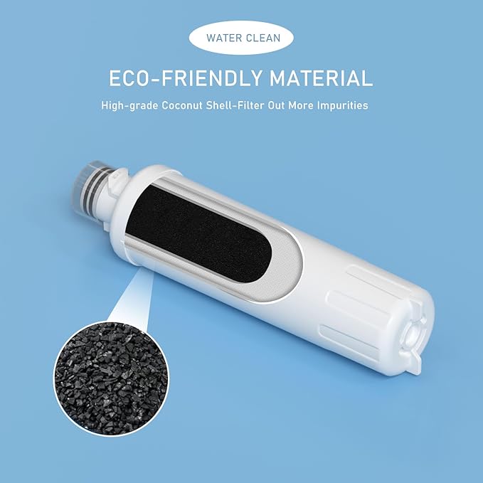 MIWF6200 Twist-in Water Filter Cartridge, Compatible with Midea MRS26D5AST, MF-2008-R2, Sharp SJWF200, SJG2254FS, Thor Kitchen WF200, Zline MIWFT2100, RFM-W-36 Models, 200 Gallon, 3 Pack