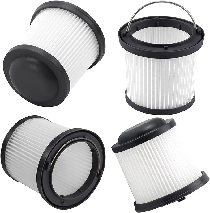 4 Pack PVF110 Replacement Filter for Black and Decker Handheld Pivot Vacuums PHV1810, PHV1210, PHV1410, BDH2000PL, BDH2020FLFH, BDH1620FLFH, Part # 90552433, Washable Hand Vac Filters - AquaVibe