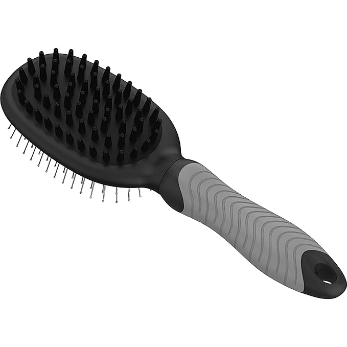 WAHL Professional Animal Double Sided Bath Pin Brush for Dogs (#858477) - Pet Brush to Groom Dogs - For Akitas, Huskies & Australian Shepherds - Durable Dog Pin Brush - AquaVibe