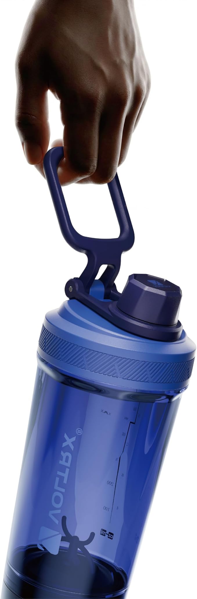 VOLTRX Shaker Bottle, Gallium USB C Rechargeable Electric Protein Shake Mixer, Shaker Cups for Protein Shakes and Meal Replacement Shakes, BPA Free, Made with Tritan, Midnight Blue, 24oz