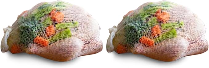 Regency Wraps Soup Socks, Cotton Mesh Bags for Making Clear Flavorful Broth and Soups, Natural 100% Cotton, 24" Pack of 6, Great for Chicken, Veggies, Eggs and More