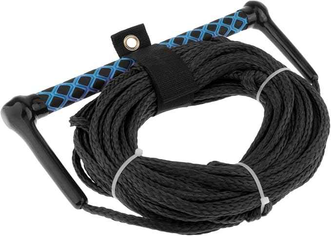 Water Ski Rope, Wakeboard Surfing Tow Rope with Handle Grip, Multifunctional Wake 23M for Water Skis Wakeboard Accs