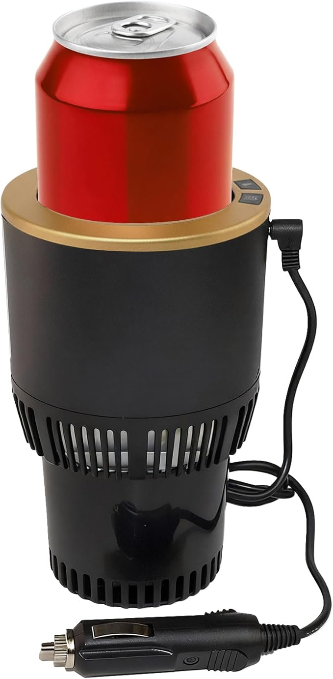 2-in-1 Car Cup Cooler Warmer Smart Temperature Control Travel Coffee Car Cup Holder， Smart Car Tumbler Holder Suitable for Coffee, Baby Bottles, Water, Tea, Drinks