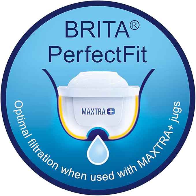 BRITA MAXTRA + Replacement Water Filter Cartridges, Compatible with all BRITA Jugs - Reduce Chlorine, Limescale and Impurities for Great Taste - Pack of 3