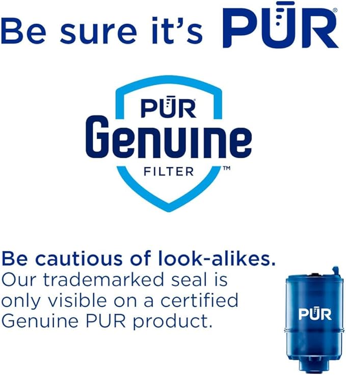 PUR Plus Faucet Mount Replacement Filter 4-Pack, Genuine PUR Water Filter for Sink Faucet, 3-in-1 Mineral Filtration, Lead Reducing, 1-Year Value, Blue (RF99994)