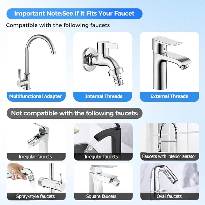 Faucet Extender, Universal Sink Faucet 1080° Rotatable Faucet Aerator Extension, 2 Mode Splash Water Filter, Swivel Robotic Arm Swivel Extension Aerator Kitchen Sink Faucet Extender (2)