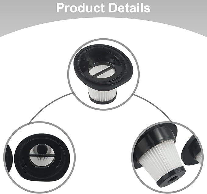 Cordless Vacuum Cleaner Washable Replacement Filters, For VacLife VL188 And VL189(8 PACK) - AquaVibe