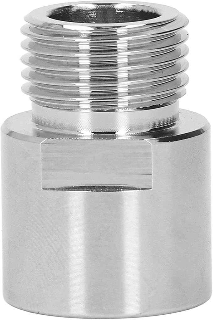 Soda Cylinder Adapter, CO2 Soda Cylinder Metal Adapter, TR21-4 Female to CGA320 Male Thread Conversion Kit, Stainless Steel CO2 Tank Adapter for Sparkling Water Machine Parts Acc