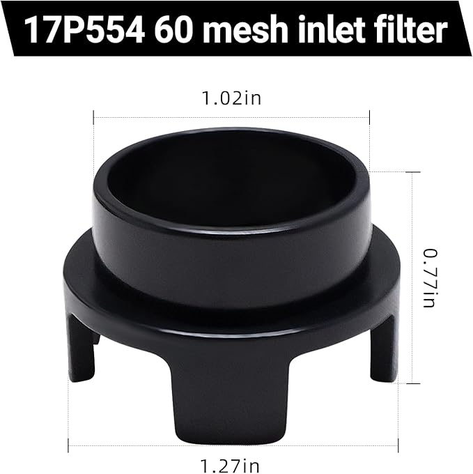 5PC 17P554 Inlet Strainer Filter 55-3454 Inlet Strainer 60 Mesh Fits for Graco Ultra Handheld Airless Sprayers - AquaVibe