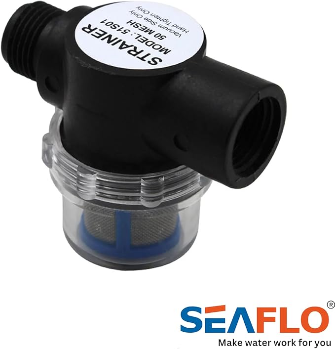SEAFLO 51S01 Strainer - 1/2" NPSM Inlet/Outlet (02-Pack)