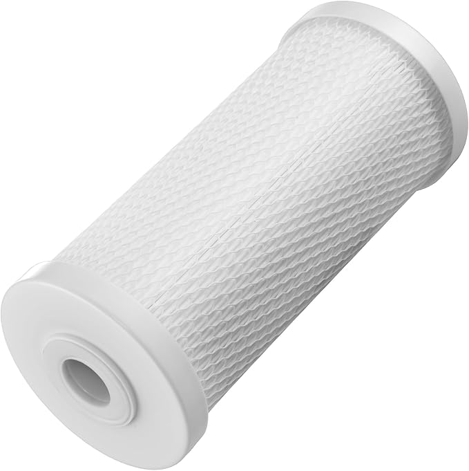 VEVOR RV Water Filter, 4.5 x 10 in Water Filter System with Replaceable Cartridge for RV, Remove Sediments, Chlorine, Bad Tastes, Odors, and Most Contaminants, RV Filter for Campers, Boats
