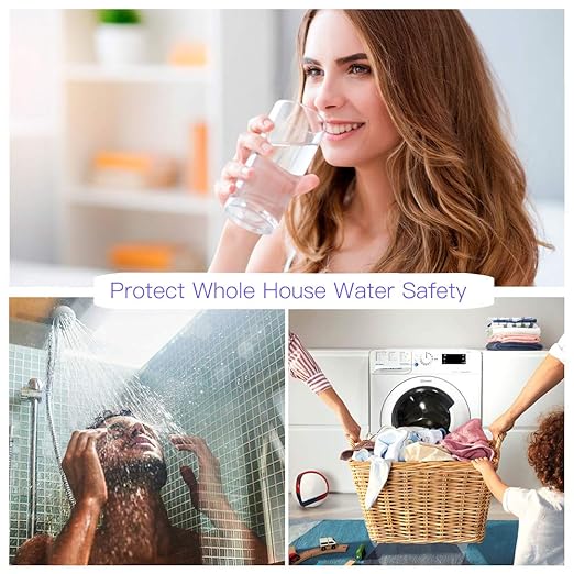 HQUA-OWS-124 UV Water Purifier for Whole House, 12GPM 110V 40W Model + 2 Extra Lamp + 1 Extra Ballast + 1 Extra Quartz Sleeve