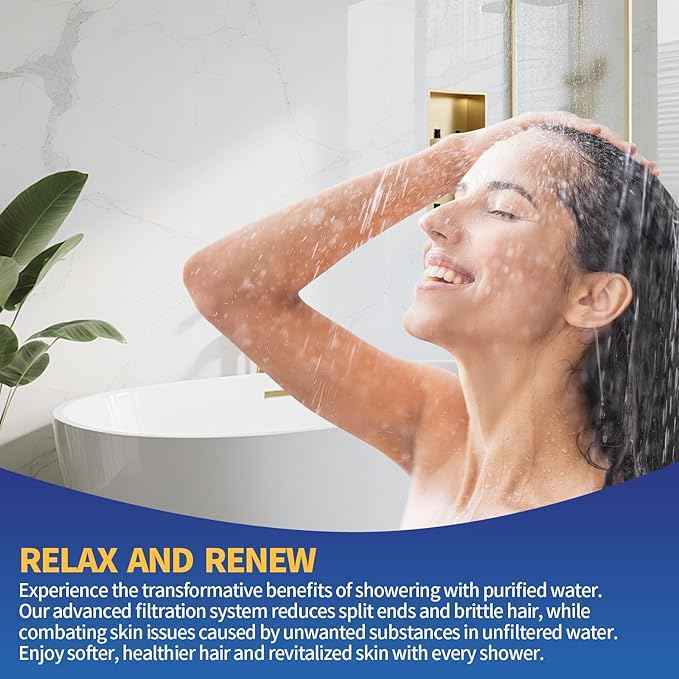 High Output Shower Filter Replacement Compatible With AquaBliss SF400 & SF500, For Hard Water Remove Chlorine And Other Impurities, 3 Pack Shower Filter + 15 Pack Sediment Pads