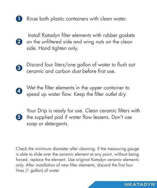TRK Drip Ceradyn Gravity Personal or Group Water Filter, Long-Lasting Up to 150,000L, Cleanable 0.2 Micron Ceramic Elements for RV, Cabins, Base Camps and Emergency Preparedness
