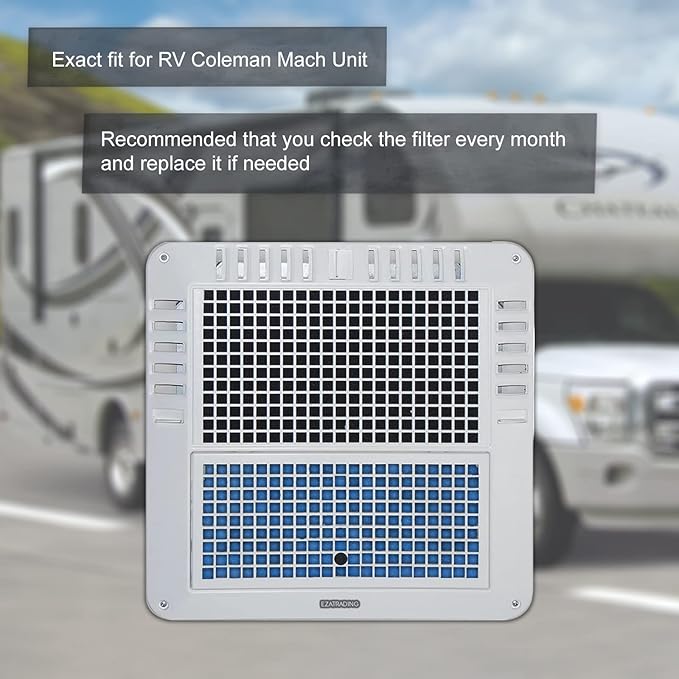 RV Air Conditioner Filter - 6" x 14" RV AC Replacement Filters For Coleman Mach Unit MERV 8 Air Filter (2 Pack) - AquaVibe