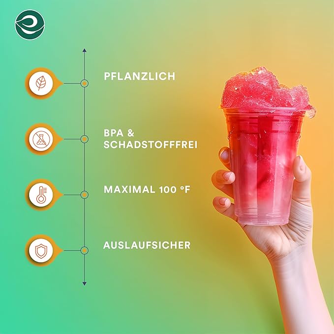 ECO SOUL 500 Pack Compostable Party Cups 12 oz Plant-Based Disposable Clear Cold Cup for Wine, Coffee, Smoothie & Soda Drinks | Cocktail Parties & Birthdays | Non-Toxic & BPA-Free Zero Plastic Glass