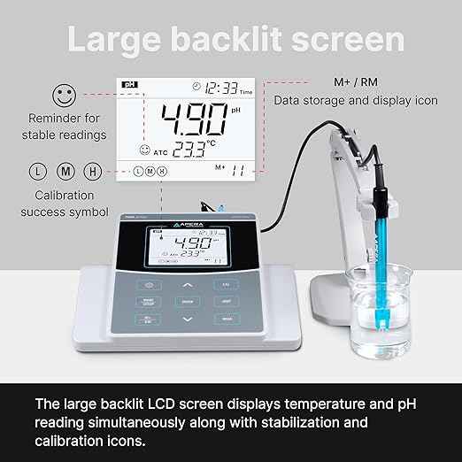 Apera Instruments AI521 PH800 Laboratory Benchtop pH Meter Kit, 0.01 pH Accuracy, GLP Data Management (USB output), BNC connector