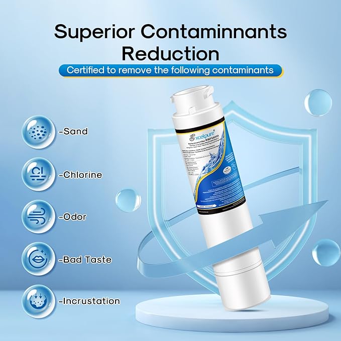 Refrigerator Water Filter Compatible with Frigidaire EPTWFU01, EWF02, Pure Source Ultra II, 1PACK