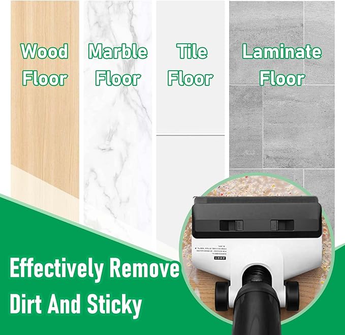 Only Floor ONE S5Combo Roller Brush Replacement and Vacuum Filter Kit Compatible with Tineco Floor ONE S5Combo Smart Wet Dry Vacuum Replacement Parts,2 Roller Brushes,2 HEPA Filters,1 Cleaner Brush - AquaVibe