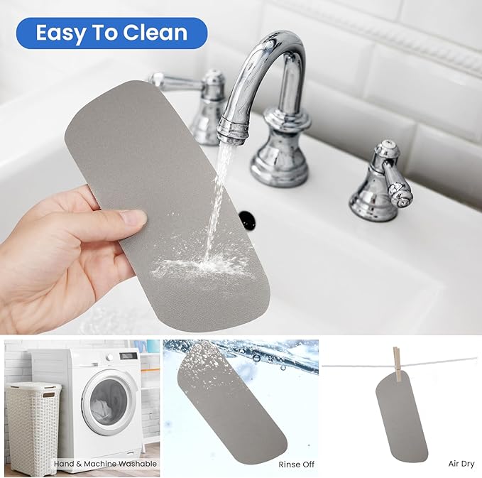 GLACIER FRESH Cuttable Refrigerator Drip Catcher, Water Absorbent Fridge Water Dispenser Drip Tray, Replacement for Whirlpool, GE, Samsung Fridge Accessories, Grey (Rectangular - 2pcs) - AquaVibe