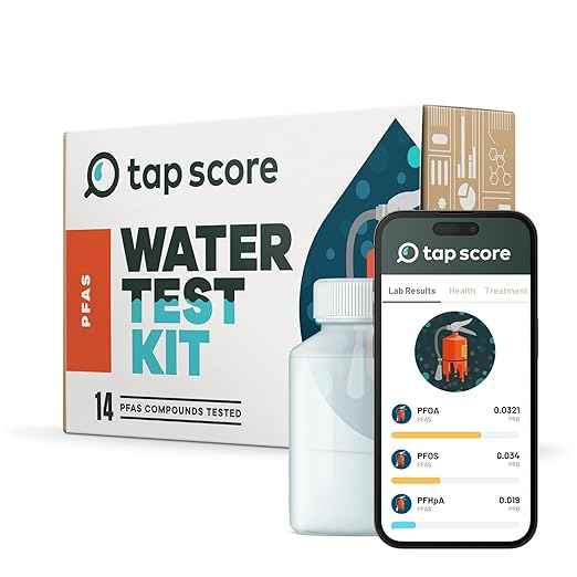 Professional PFAS Test for Drinking Water | Certified Tap Score Home Kit | Mail-in Lab Analysis | Easy Sampling, Shipping Included | EPA Testing Method